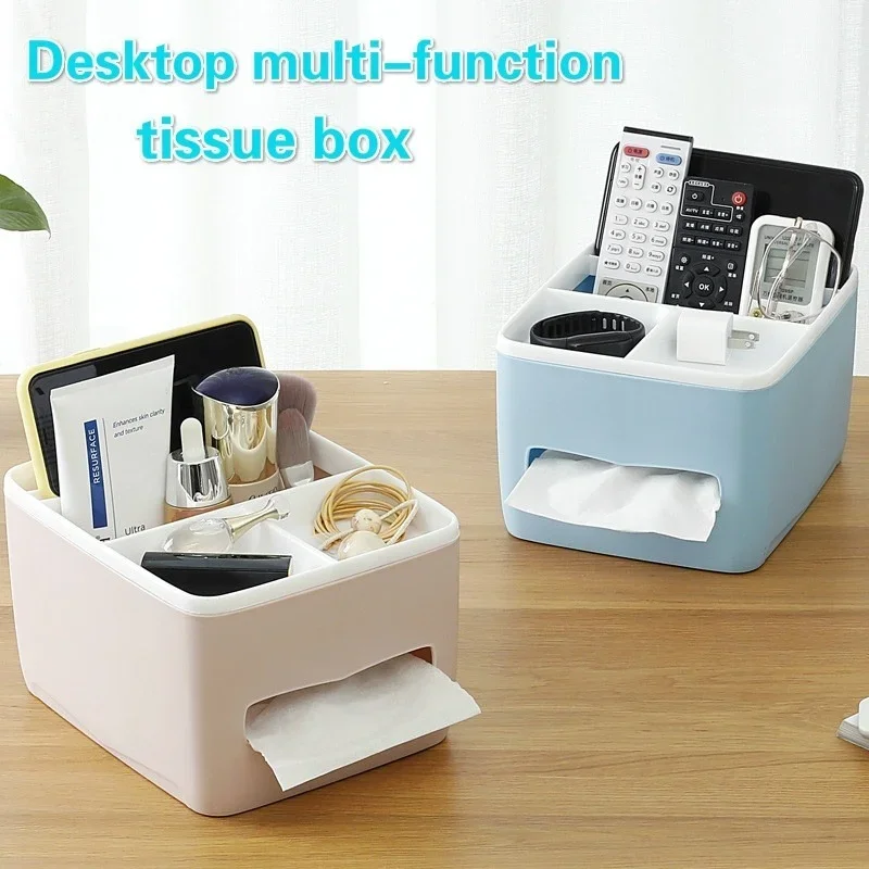 1 Pcs Desktop Coffee Table Dining Room Household Paper Box Tissue Box Creative Bedroom Living Room Organization And Storage Box