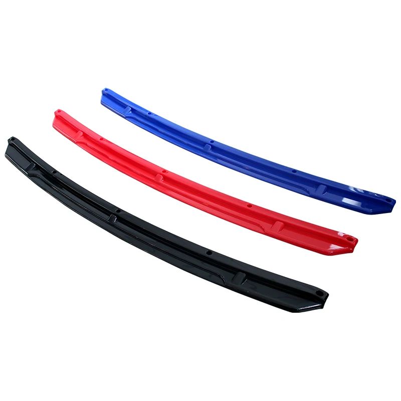 Universal Car Front Bumper Lip Body Kit Spoiler Splitter Diffuser Red Black Blue Canard Splitter ABS Plastic Auto Modification