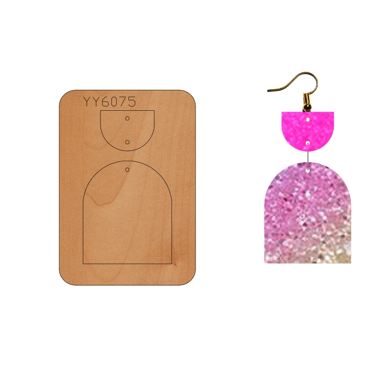 

Серьги Форма Нож Модель YY6075 подходит для всех режущих машин на рынке высечек