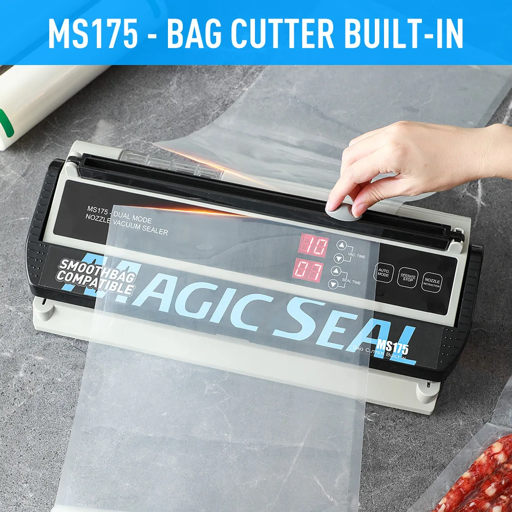 Senior Electric Vacuum Sealer Packaging Machine For Home Kitchen For Sealing Fresh Packaging Machine For Food Preservation MS175 3