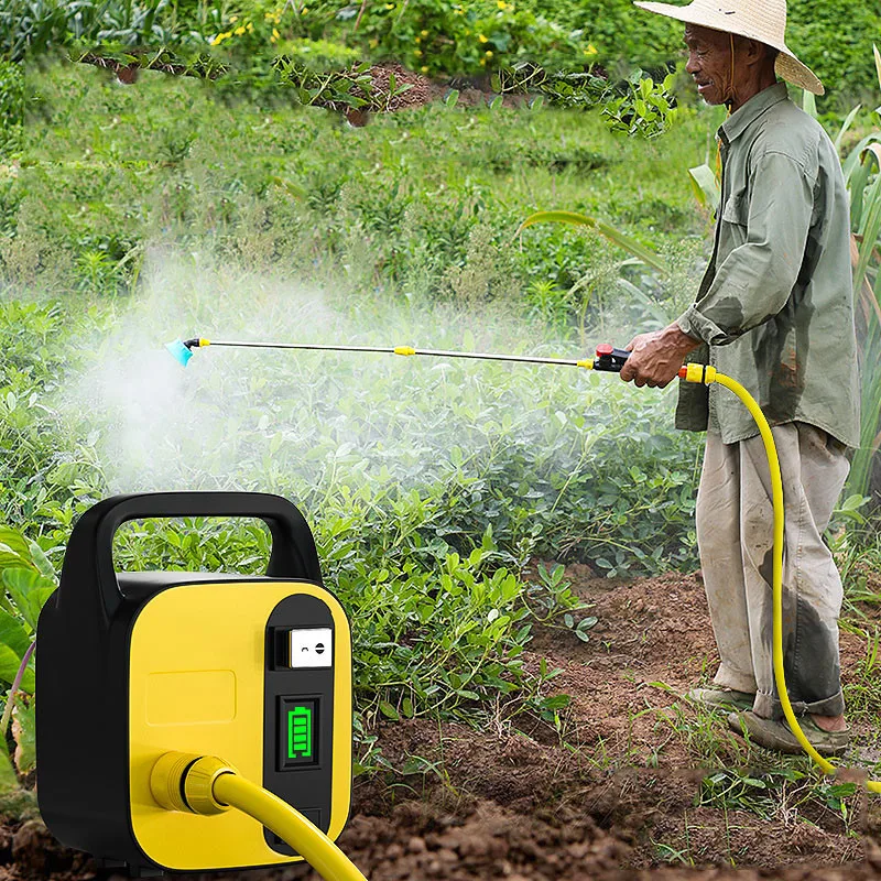 Portable Electric Sprayer Rechargeable Wireless Water Pump Garden  Irrigation Watering Machine Car Washing - AliExpress