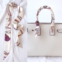 Woman Skinny Silk Scarf 90cm*4cm Long Hair Strip Silk Ribbon Small Neck Scarves Bag Handle Ribbon Scarf Kerchief Ladies Tie - Image 2