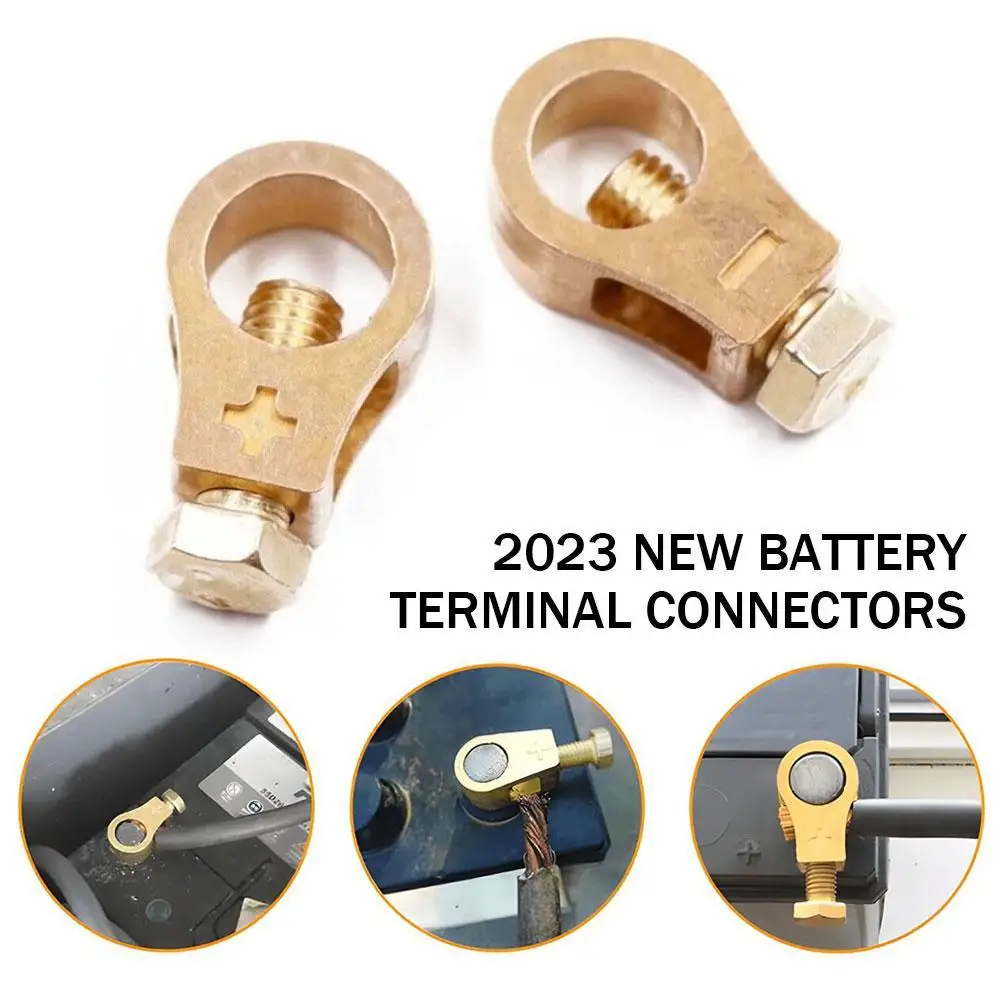 

Pure Copper Battery Connection Clip Connector Terminal Insulated Car Battery Pile Head Connector Battery Clamp Wiring Terminal