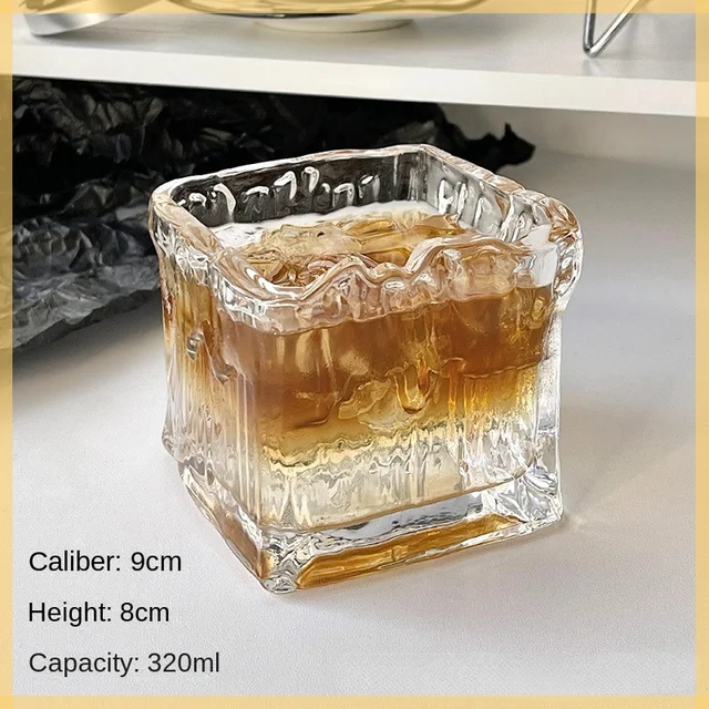 Ice Amerikai Kácika Kucház Retro Latte Cup Háztartási Üveg Advanced Sense Iváscsésze Tervezés Niche - Image 5