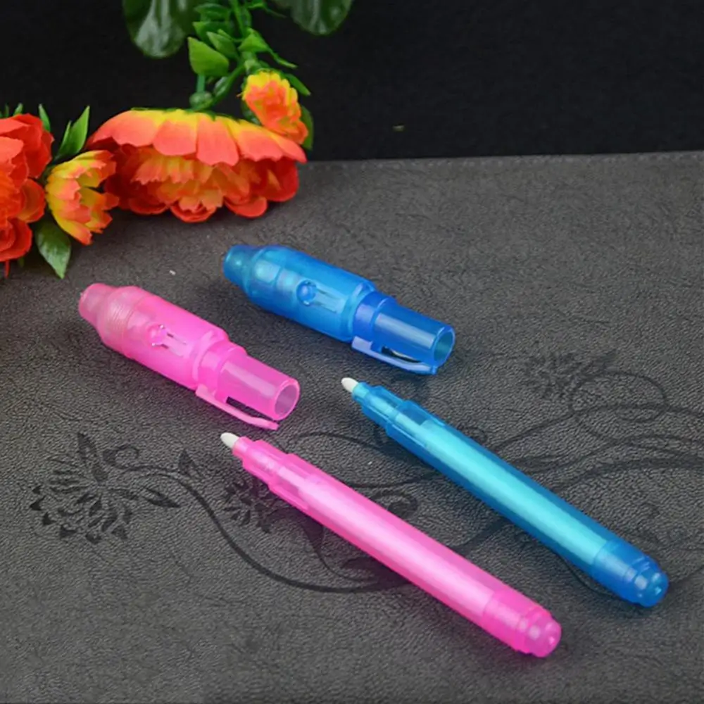 3Pcs Luminous Invisible Ink Pen Highlighters for Kids, multifunction pen,invisible ink pen,highlighter pens