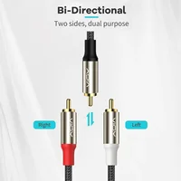 RCA Splitter Cable RCA Male To 2 RCA Male Subwoofer Audio Cable RCA Y-Splitter Extension Cord for TV DVD Amplifier AV HDTV Etc - Image 5