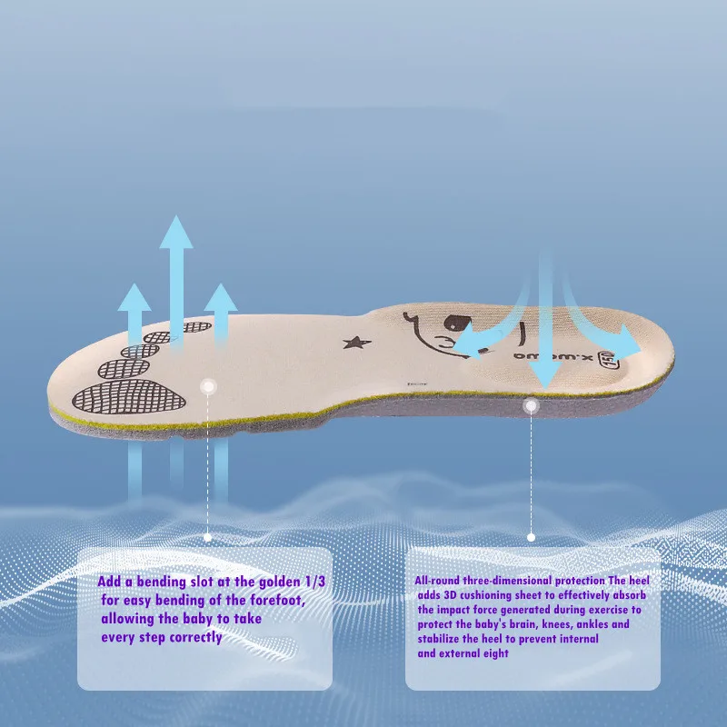 Kids Orthopedic Insoles Children Flat Foot Arch Support Pad Shoe Sole Sponge Breathable Deodorizers For Shoes Accesories