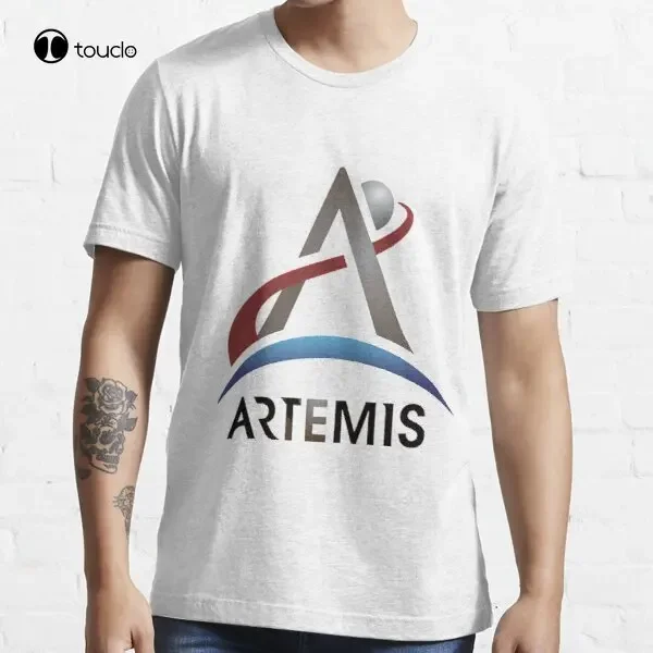 

Новинка, футболка с официальным логотипом Artemis, футболка на заказ, модная забавная футболка унисекс с цифровой печатью для подростков