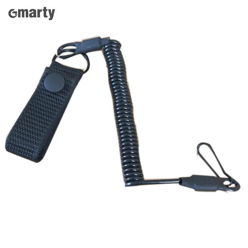 

New Anti-lost Elastic Lanyard Rope Military Spring Safety Strap Tactical Gun