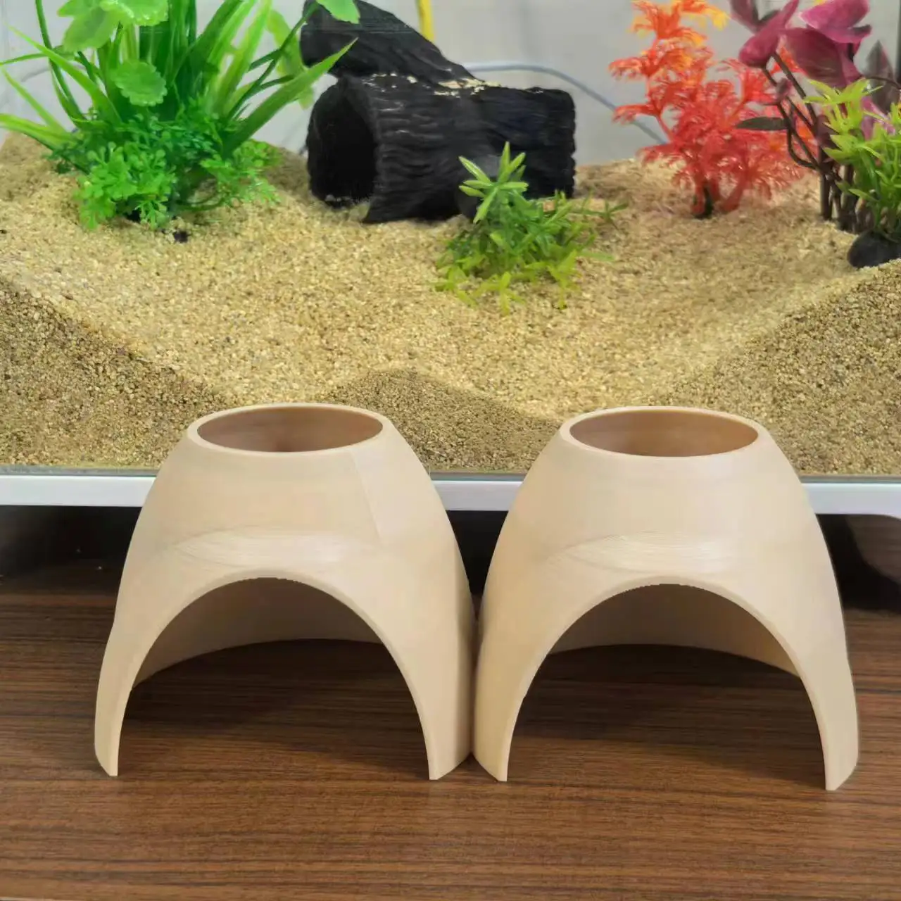 Tunnel Souterrain D'aquarium, Courbe Naturelle, Cachette D'aquarium, Décoration De Tunnel De