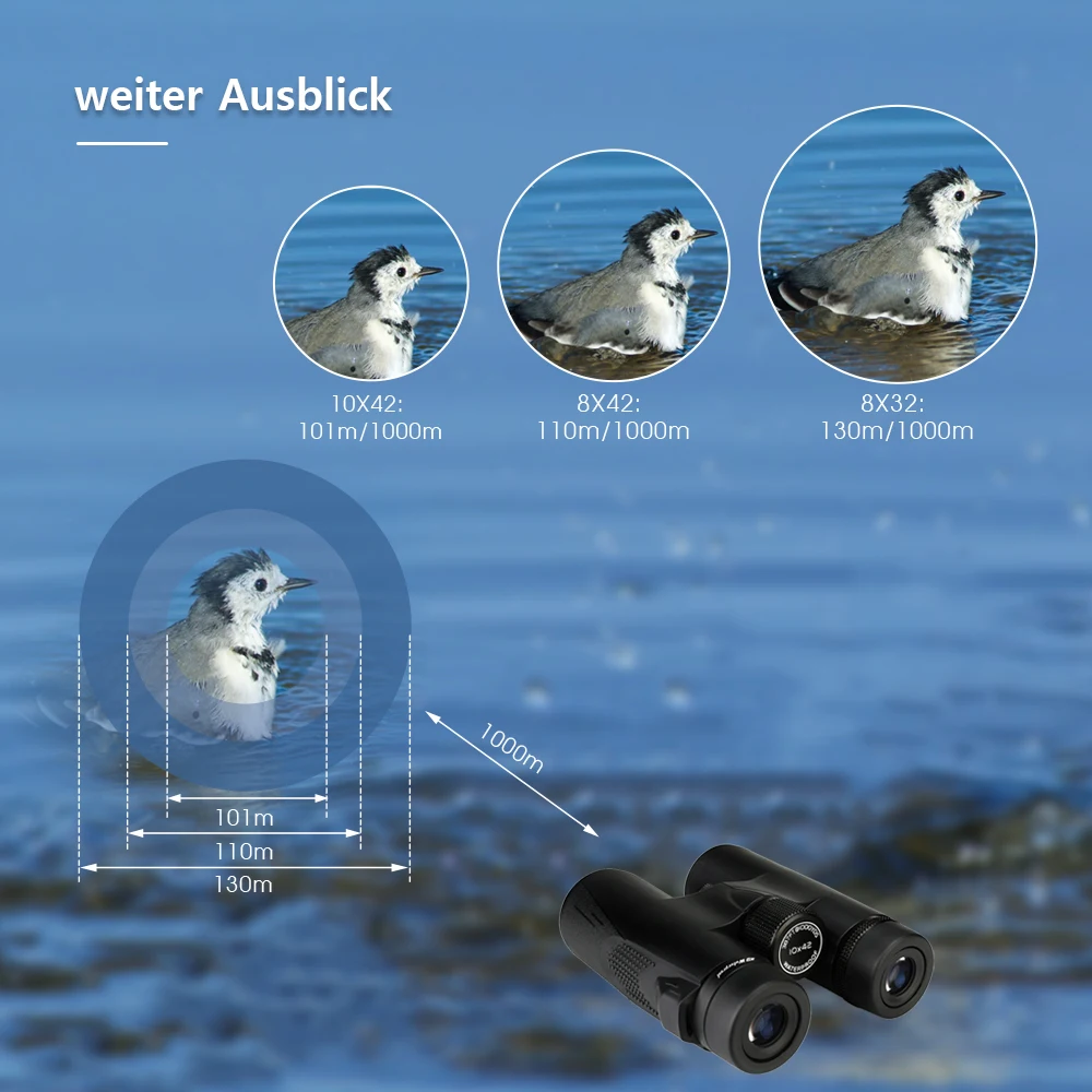 SVBONY SV47 Fernglas-Teleskop, 8x32/8x42/10x42 Professionelles wasserdichtes, beschlagfreies Teleskop, FMC BAK4 Fernglas für BirdWatch – Detail 17