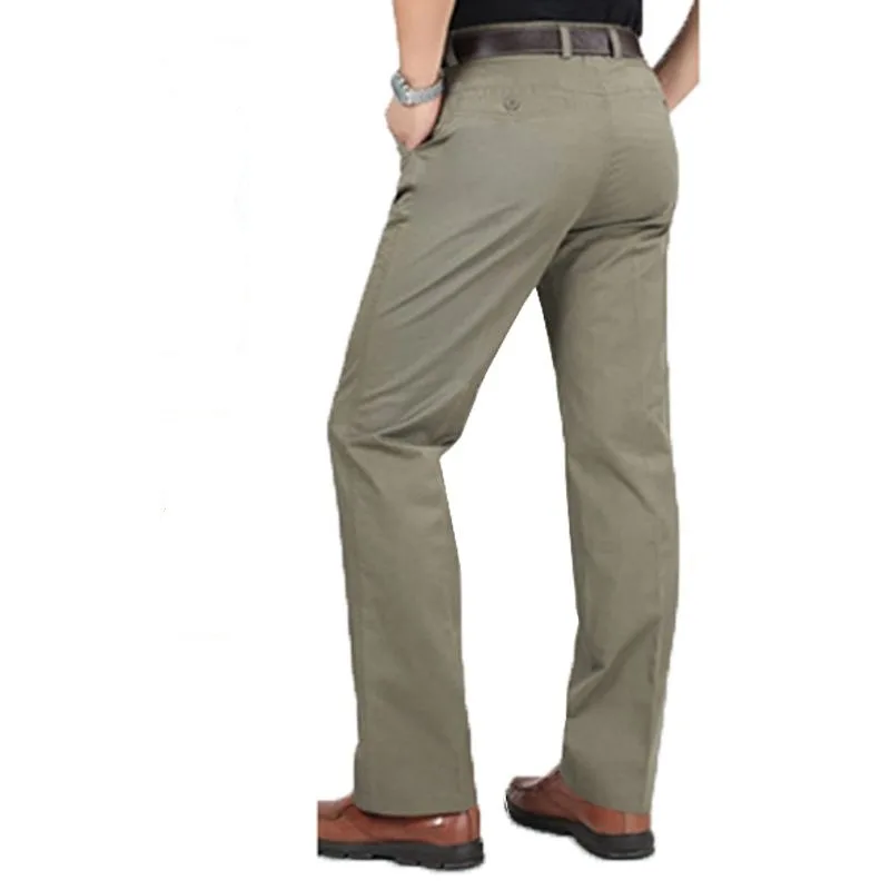 2023 Men's Casual Summer Loose Solid Color Business Thin Trousers Male Brand Clothing Fashion Slim New in Pants
