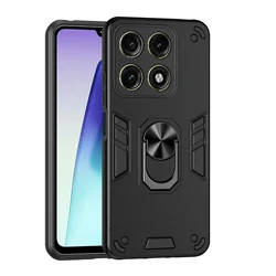 Amor Shockproof Phone Case with Power Ring Holder - Motorola Edge (2026) (Black)