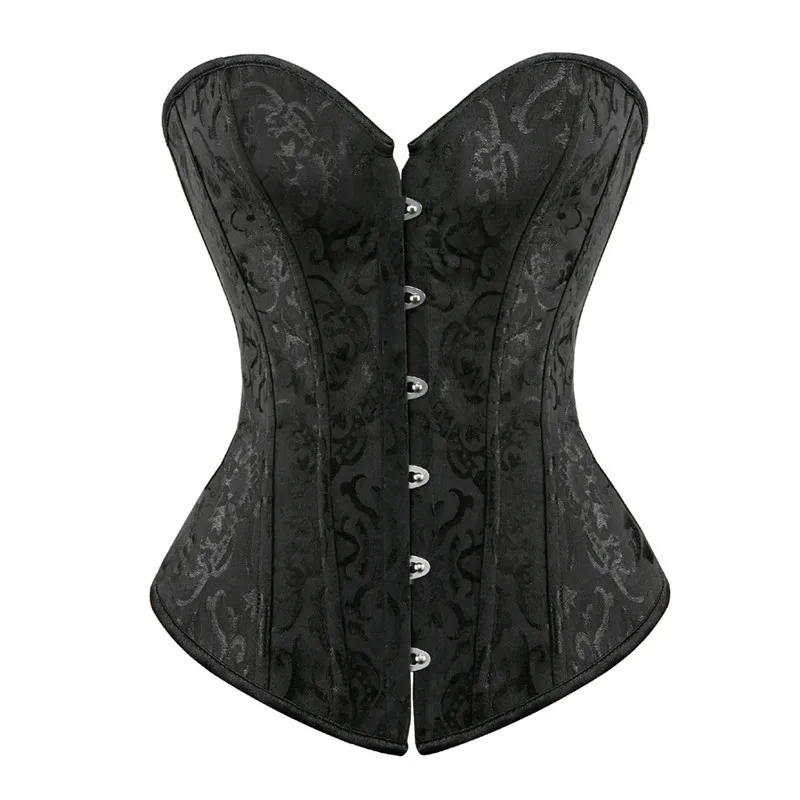 

New vintage corsets and bustiers plus size flower print bridal bustier corset push up victorian corselet overbust burlesque