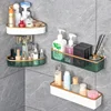 Bathroom Shelf Plastics Shampoo Rack Makeup Storage Organizer Shower Shelf Bathroom Accessories No Drill Wall Corner Shelf 1