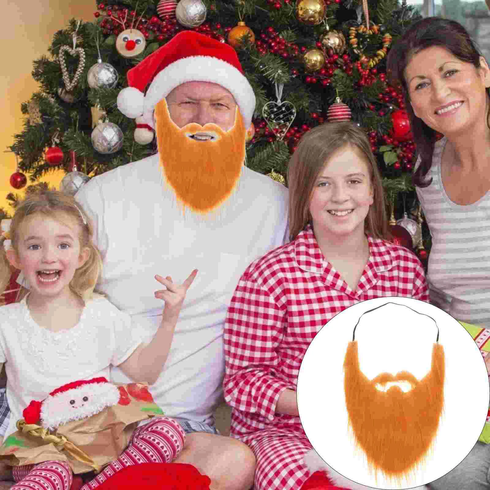 

Fake Beard Funny Realistic Bushy Beard Artificial Mustache For Disguise Game Party Cosplay Costume Props