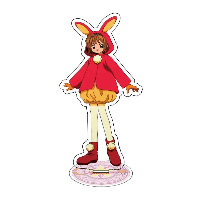 Фото Подставка для сакуры Cardcaptor, аниме фигурка КИНОМОТО Сакура, персонализированная акриловая подставка, настольное украшение №2