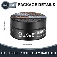Pâte à cheveux finition mate pour hommes, à base d'eau, Texture mate, coiffeur, pommade en argile, idéale pour tous les cheveux masculins 6