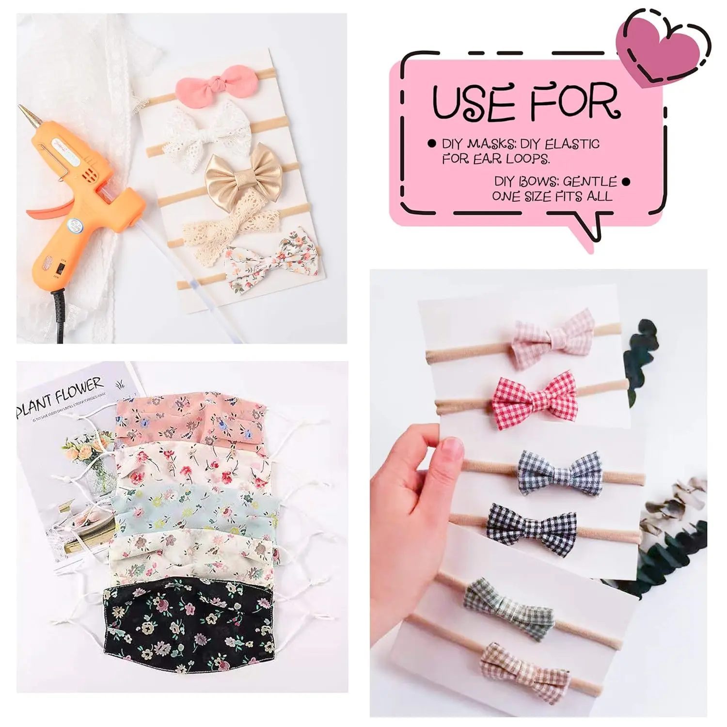 20Pcs/Lot Baby Girl DIY Nylon Headbands Soft Traceless Stretchy Headband for Children Girl Hairband Elastic Hair Accessories 6