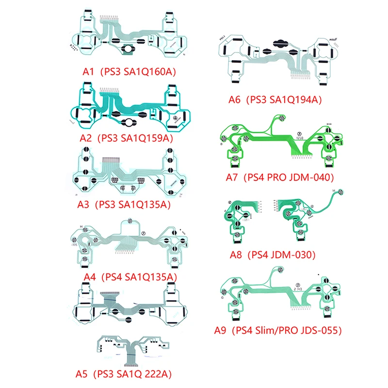 1Pc Flex Cable Pellicola Conduttiva Per Ps3 Ps4 Joystick Controller Nastro Circuit Board Film Sa1Q160A 159A 113A 135A 222A 194A