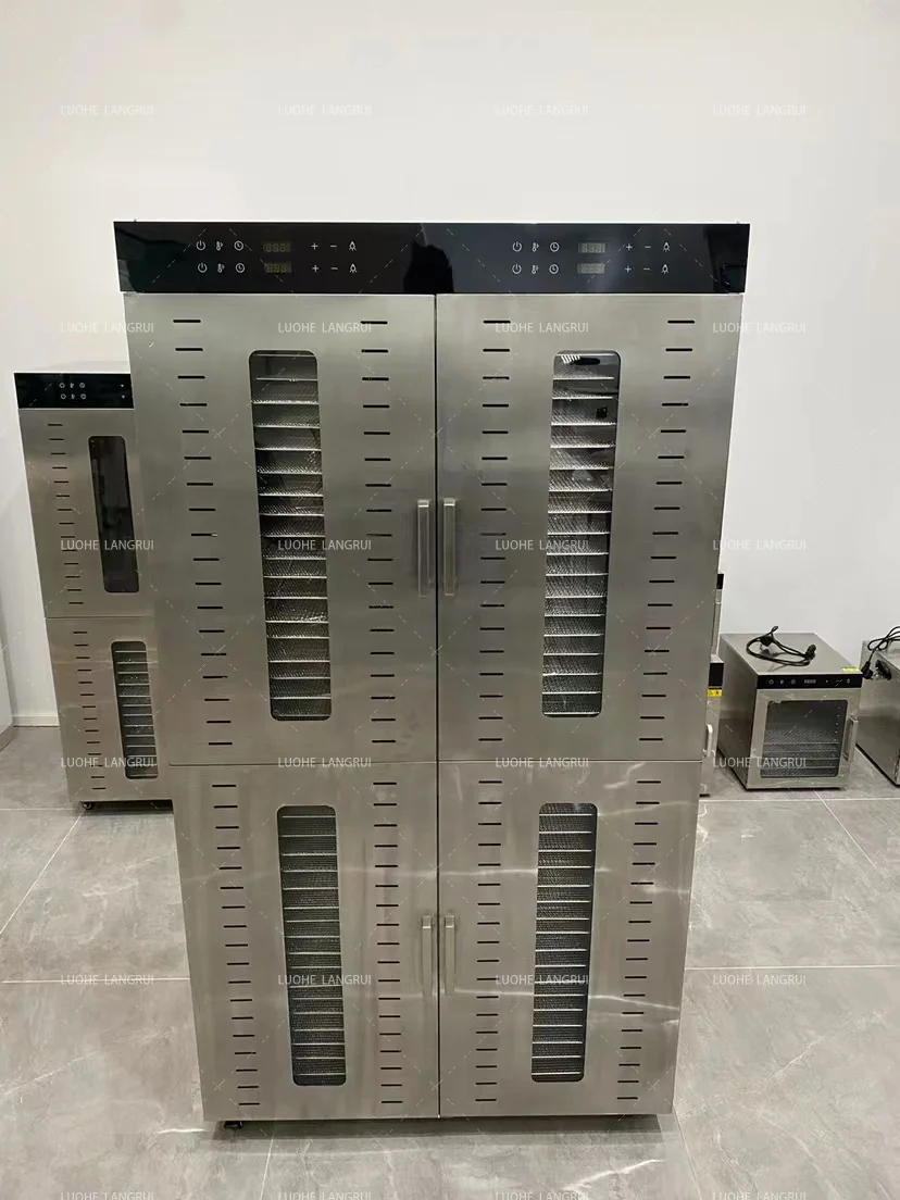 96 trays Professional Dehydrator Fruit Industrial Meat Food Cassava Commercial Stainless Steel Vegetables Dehydrator Machine 3