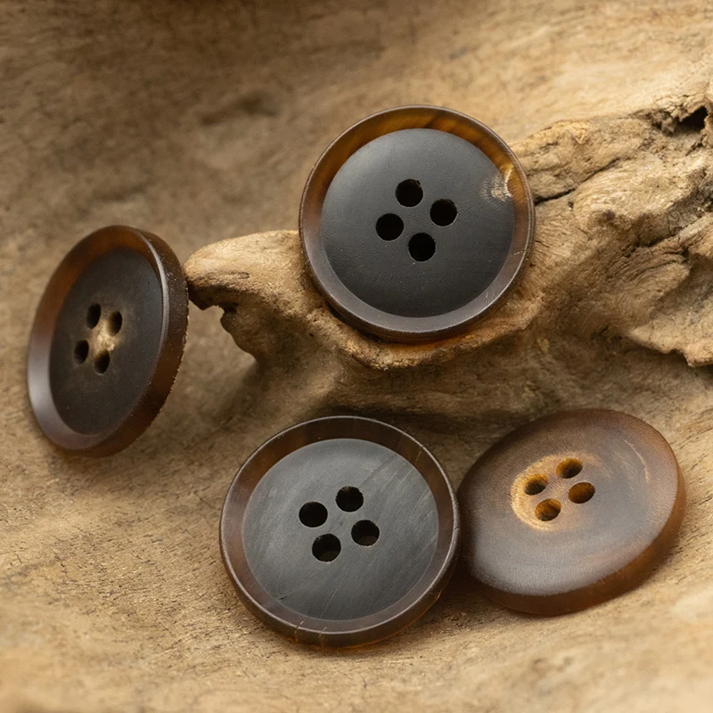 Casual-Brown-Horn-Buttons-for-Jacket-Blazer-Suit-Sweater-Sharp-Edge ...