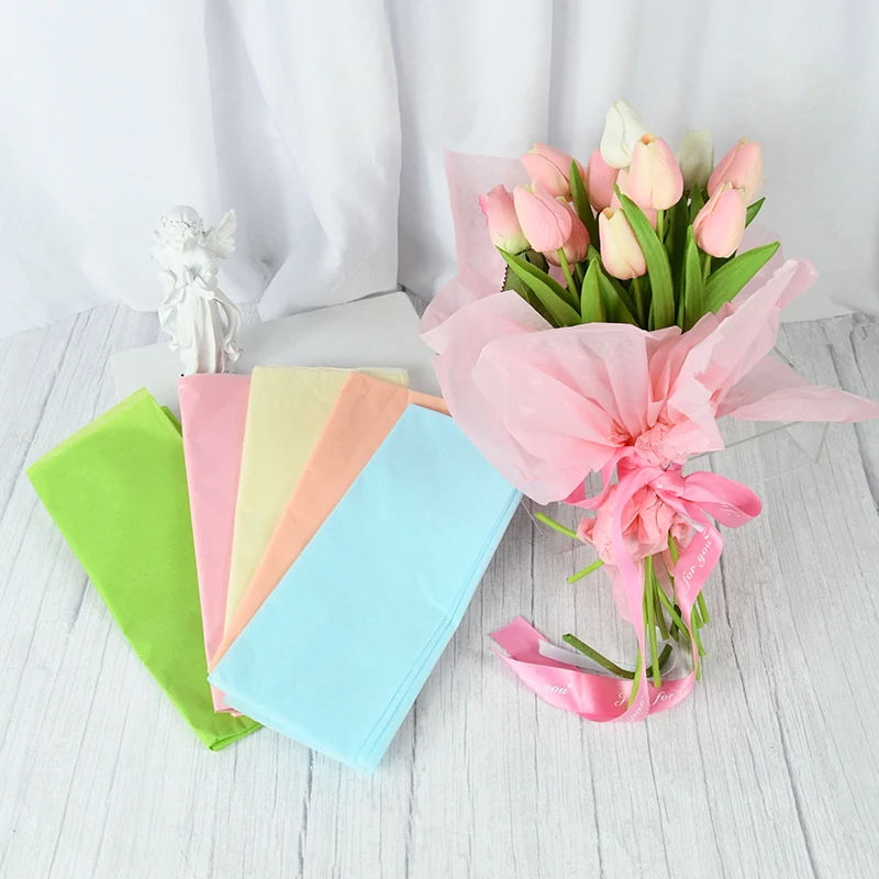 Lot De 100/120 Feuilles De Papier De Soie 35x50 Cm - Rose, Pour Emballage Cadeau, Décoration Fête, Artisanat