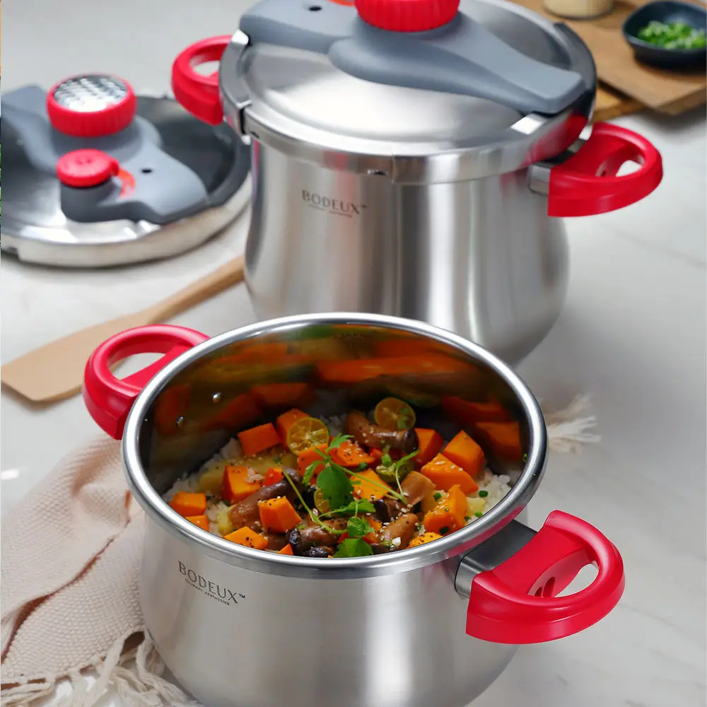 Multifunctional Stainless Steel Pressure Cooker with Lid Double Ear Pressure Cooker 100kpa Gas Induction Universal