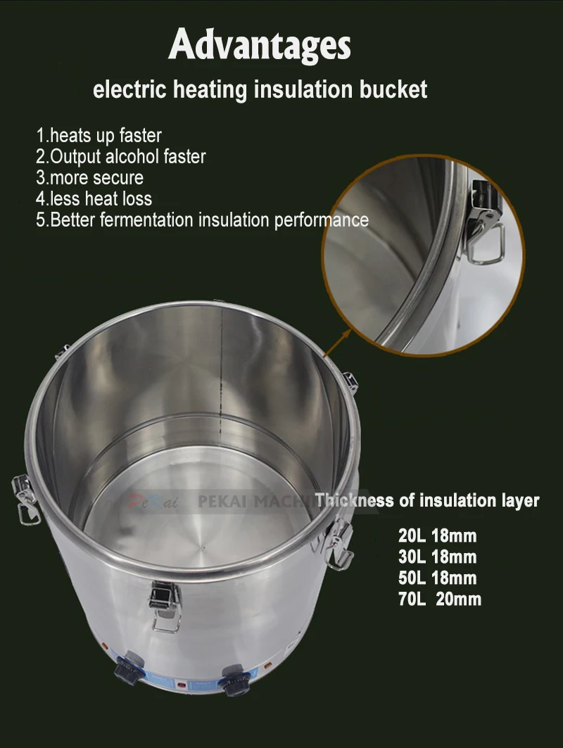 Description Picture 6 of item20L Alcohol Distiller For Small Wine Making Machine For Home Distilled Alcohol Watermelon Moonshine Stanley Cup