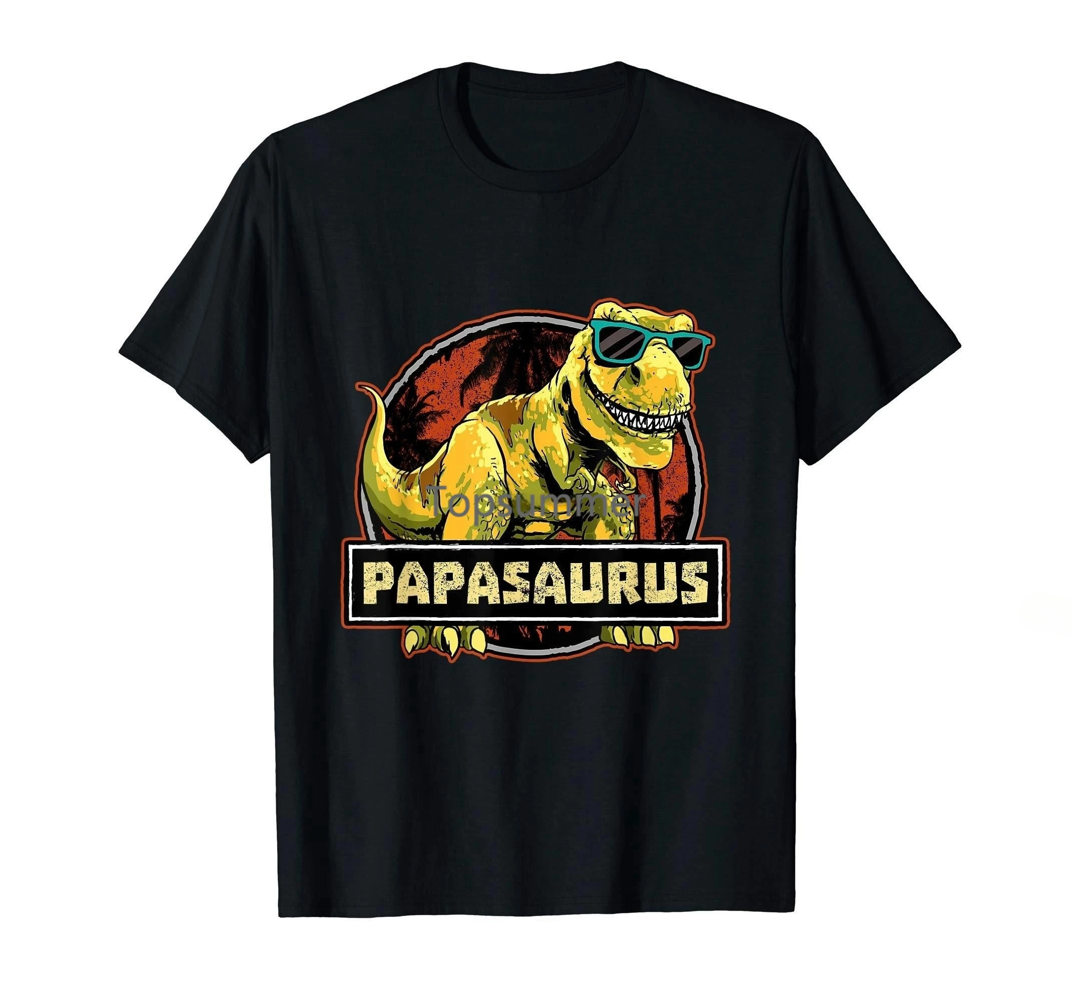 Maglietta Papasaurus T Rex Papa Saurus Dinosaur Nonno Dino T-Shirt