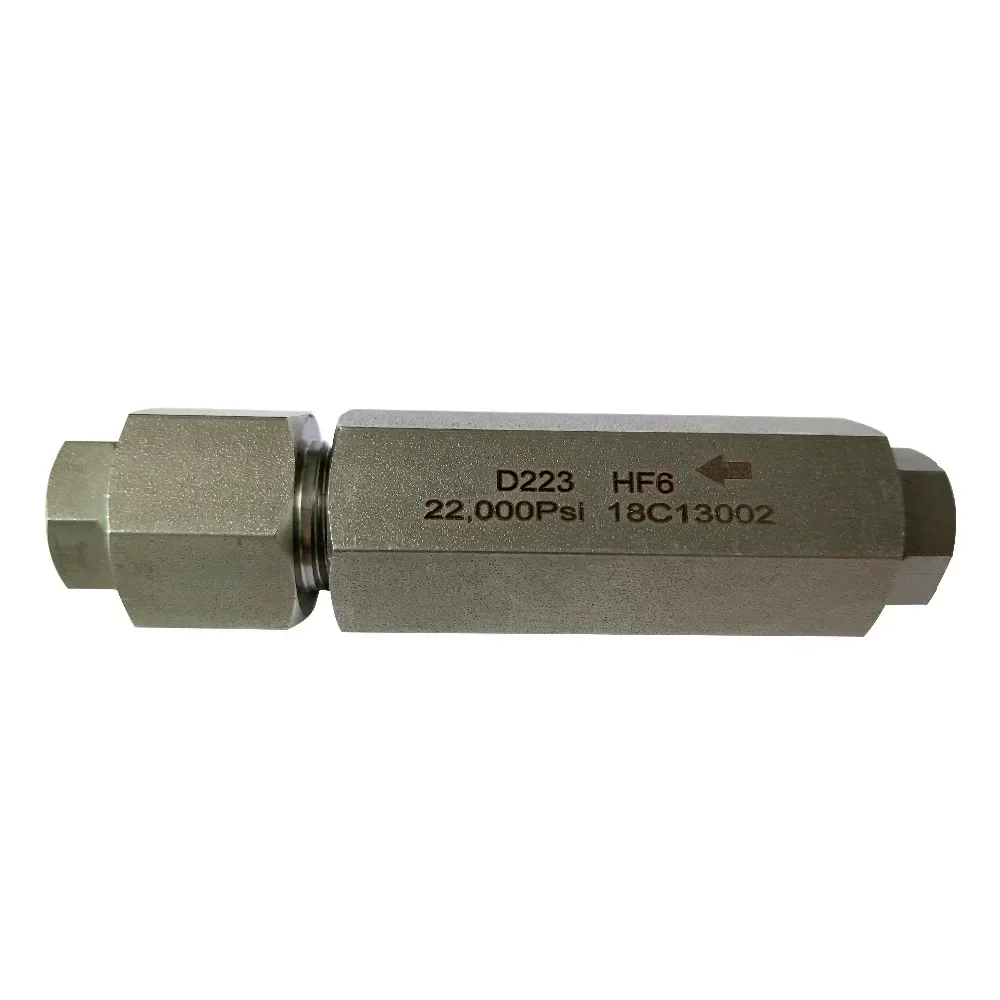 

D303-HF6 30,000 PSI pressure 3/8'' Thread stainless steel ball check valves