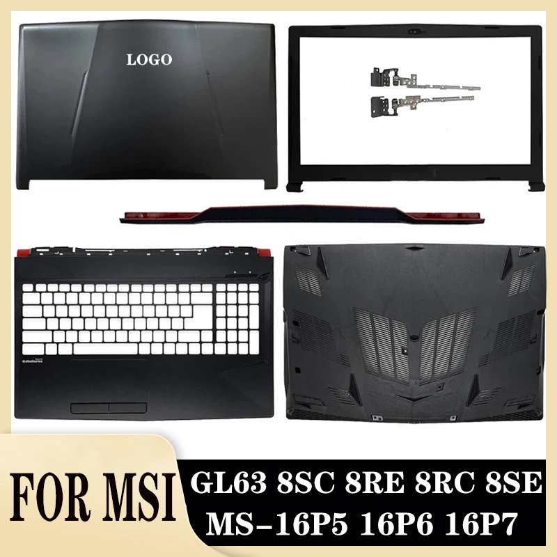LCD 후면 커버, MSI GL63, 8SC, 8RE, 8RC, 8SE, MS-16P7, 16P6, 16P5 용 노트북 커버, 전면 베젤, 팜머스트, 하단 케이스, Hinegs 커버, 신제품