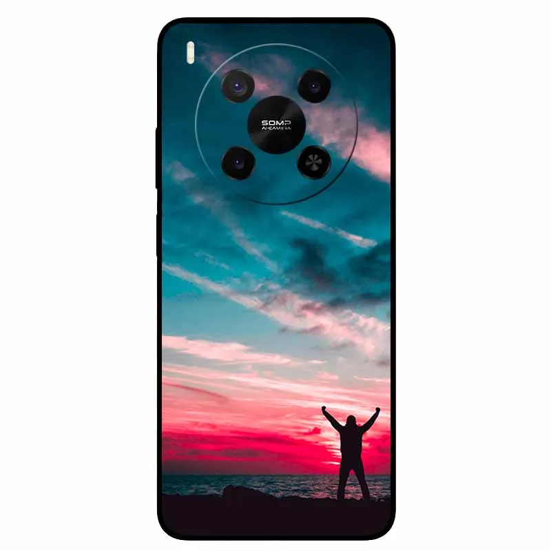 Black TPU Silicone Back Cover Case