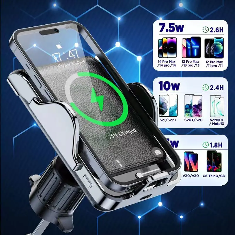 For MAZDA 6/MAZDA ATENZA Magnetic Fixed Fast Wireless Charging Mobile Phone Mount Accessories