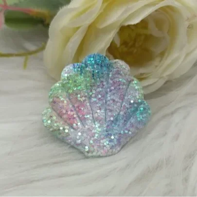 Colorful Sparkling Simulated Diamond Shell Phone Case Accessories Children's Headwear Jewelry Ocean Series DIY Mobile Phone Cove
