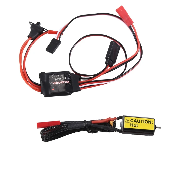 

RXAZ 30A матовый Esc & 66T Сильный магнитный 050 мотор Combo для радиоуправляемого автомобиля 1/24 SCX24 RC Гусеничный обновленный комплект JST соединительные детали