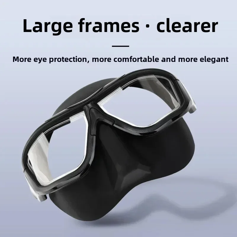 Swimming Goggles Snorkeling Diving Mask Diving Mask Diving Goggles Professional Anti-fog HD Large Frame Lens Freediving Snorkeling Equipment