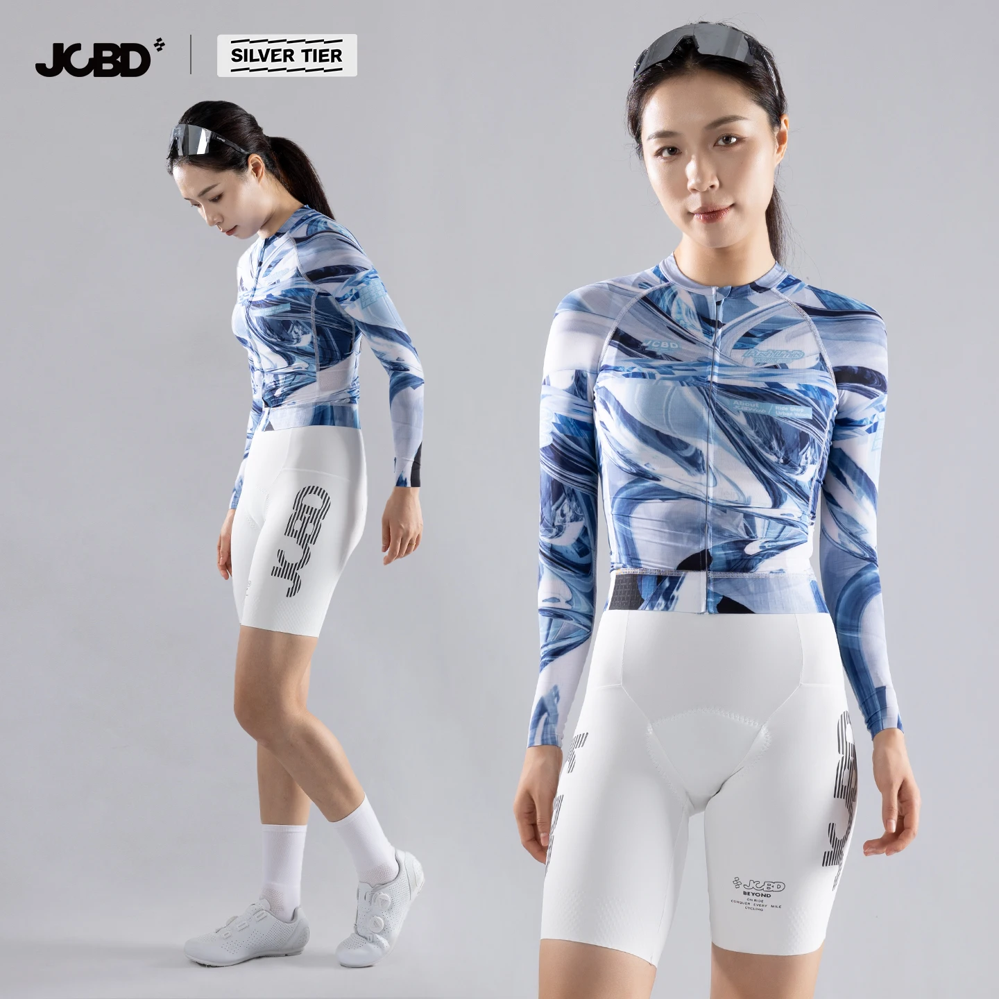 JCBD ART 남성용 사이클링 저지 여성용 경량 속건 슬림핏 에어로 통기성 퍼포먼스 로드 바이크 저지 긴팔