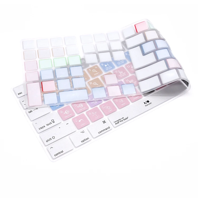 HRH Avid Pro Tools Shortcuts Keyboard Skin Cover US/EU VersionLaptop for MacBook Air Pro Retina 13\
