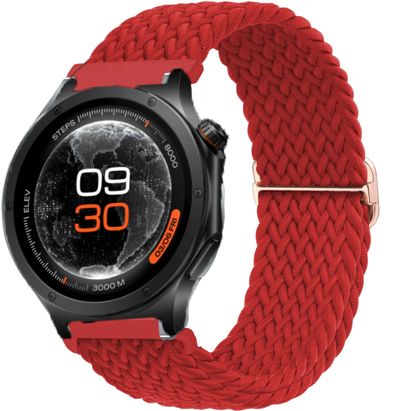 22mm Sport Nylon Braided Bracelet Smartwatch Strap Accessories