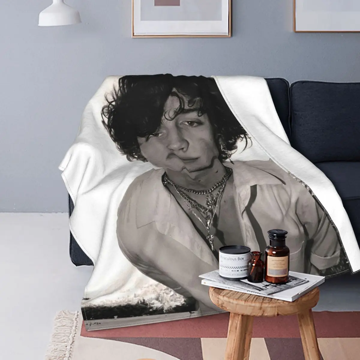 Vinnie Hacker Blankets Flannel Winter Gift Fashion Multifunction