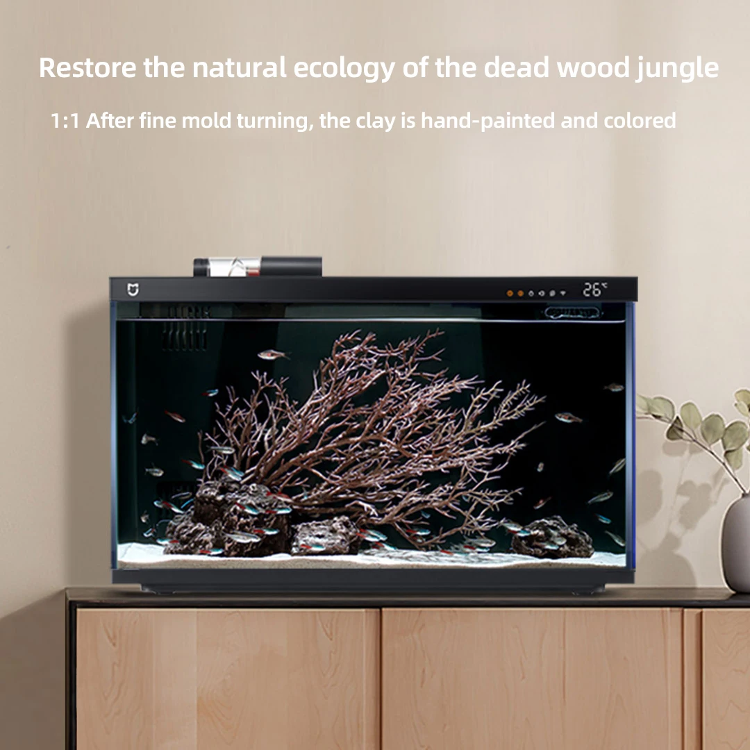 South American style dead wood landscaping set for Mijia Smart Fish Tank dedicated Restore Nature artist style high-quality PE