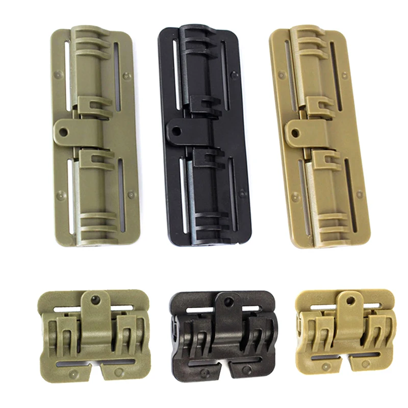 Tactical Vest quick release buckle slider tactical vest buckle MOLLE strip module strip plastic buckle hinge tactical vest quick release buckle molle kit universal airsoft vest quick removal buckle set hunting accessories 1pcs 2pcs