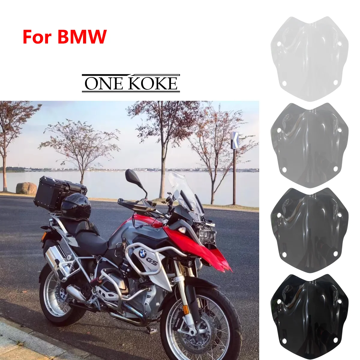 Windshield R1200GS LC 2013 2023 Motorcycle Windscreen GS ADV 1250 For