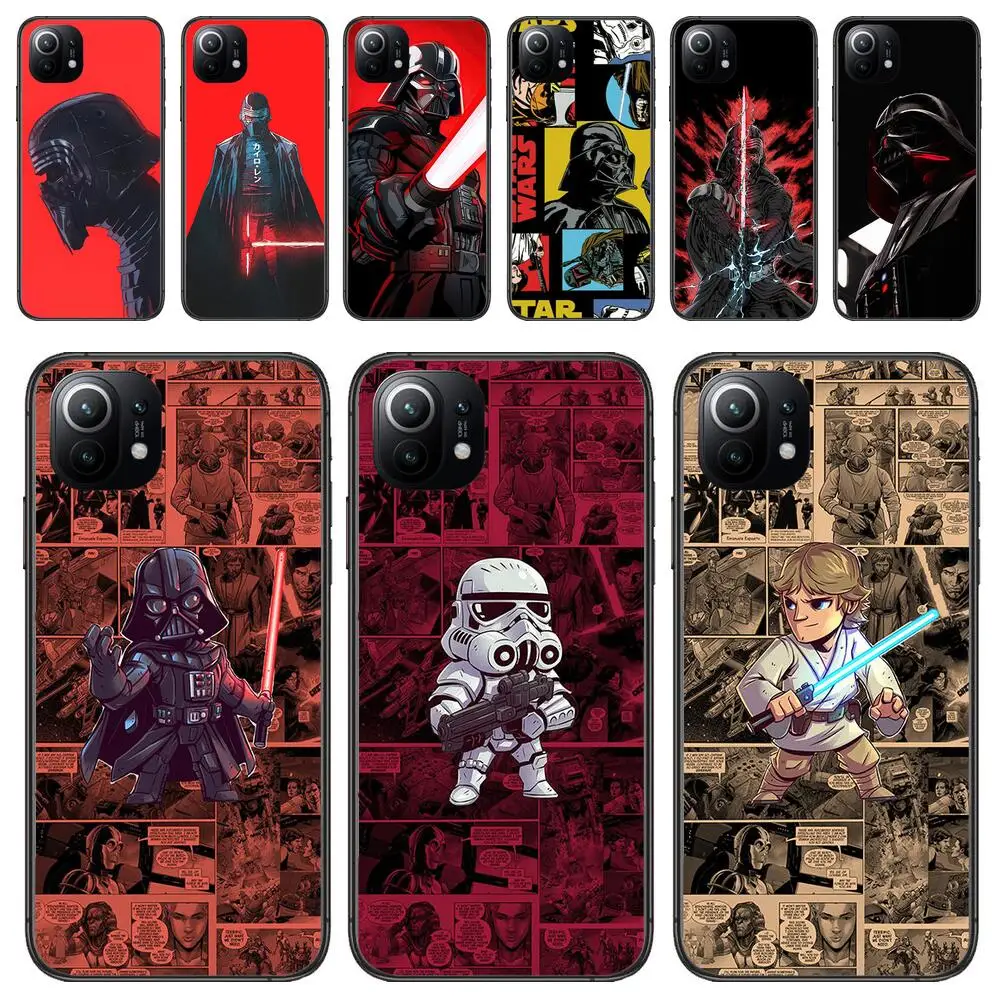 

Star Wars Luxury TPU Phone Case For Xiaomi 13 12 11T 9 11 10C 9T 8 9SE 11i Lite Ultra Note10 Poco F3 M4 M3 Pro Black Soft Cover