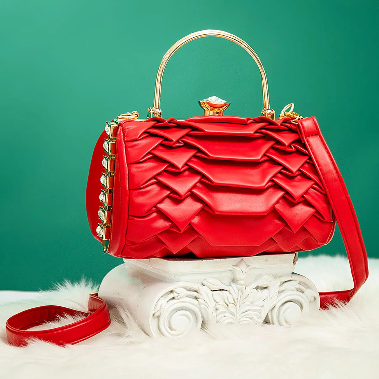 

luxury PU Small Quilted Crossbody Bag, Trendy Designer Mini Shoulder Bag, Phone Wallet Purse for Women
