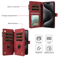 PU Leather Phone Case for Samsung Galaxy S25Edge Ultra S24 S23 S22 S21 S20 S10 S9 S8Plus FE Note20 Flip Wallet Style Phone Cover 5