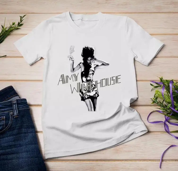 

Редкий Amy Winehouse 90s подарок для вентилятора тяжелый хлопок белый
