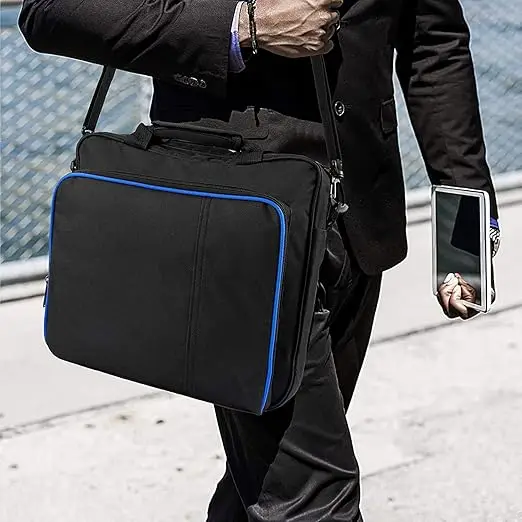 1 Pezzo Adatto per Accessori Console di Gioco P4, Organizer Monospalla e Organizer P4 SLIM, Borsa da Viaggio Portatile per Console P4 - immagine 5