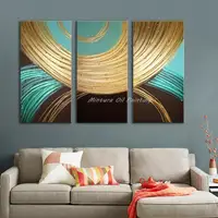 Mintura,3 Pcs/Set Handpainted Abstract linellae Oil Painting On Canvas,Wall Art Picture,Room Decor Poster,Modern Home Decoration 5